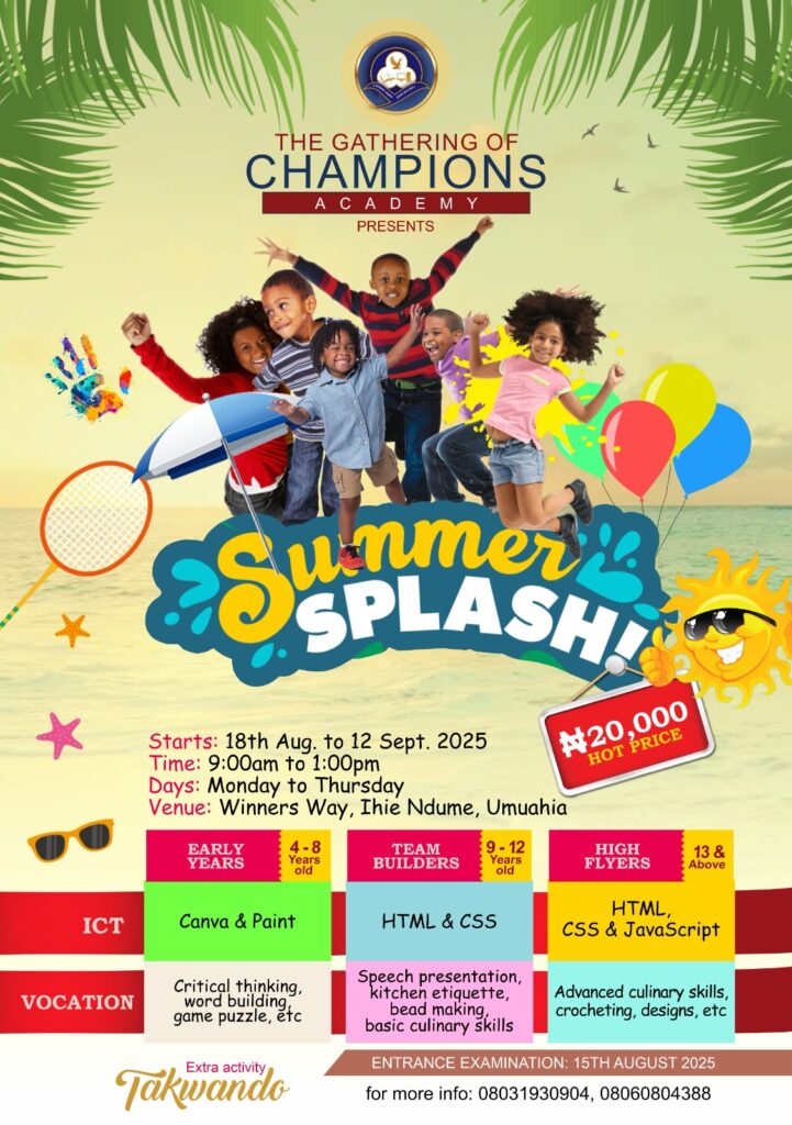 Summer splash flyer